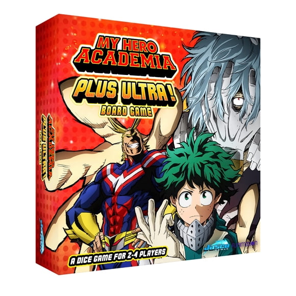 My Hero Academia Plus Ultra Board game Strategy game for Adults & Teens Ages 14+ 2-4 Players Average Playtime 30 Minutes Made by Jasco games