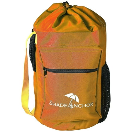Patio Umbrella Anchors Shade Anchor Bag Beach Umbrella Sand Anchor – Works with Any Beach Umbrella on Any Type of Sand (Umbrella not Included) - Orange ()