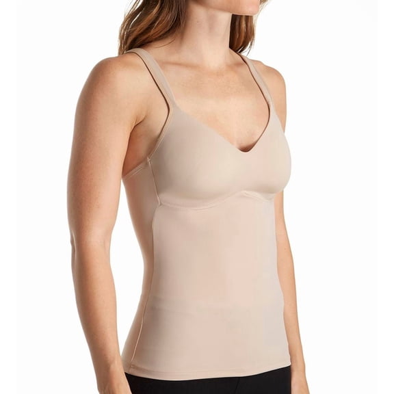 Women's Rhonda Shear 0012 Flirt Wireless Contour Cup Camisole (Nude L)