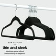 thumbnail image 6 of Premium Velvet Hangers Heavy Duty Clothes Hook Swivel 360-Ultra Thin, 30 Pack, 6 of 7