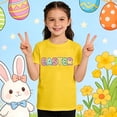 thumbnail image 2 of Gunia Easter Shirts For Boys Girls Kids Graphic Short Sleeve T Shirts Casual Comfortable Tee Holiday Outdoor Play Tops 1-13 Years, 2 of 6