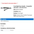 thumbnail image 2 of Front Right Door Handle - Compatible with 2010 - 2013 Kia Forte 2011 2012, 2 of 2