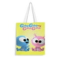 thumbnail image 1 of Funny GooGoo & GaaGaa Baby Bolso de tela con estampado de lienzo para mujer, bolsa de compras reutilizable y estética, con cremallera interior, regalo para mujer,40*40cm., 1 of 6