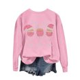 thumbnail image 2 of Atogsazn Womens Christmas Sweatshirt Casual Crew Neck Long Sleeve Shirt Loose Fit Pullover Tops Fall Clothing 03-Pink S Fashion, 2 of 5