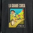 thumbnail image 3 of Luca - La Grande Corsa Postcard - Women's Lightweight French Terry Long Sleeve Shirt, 3 of 5
