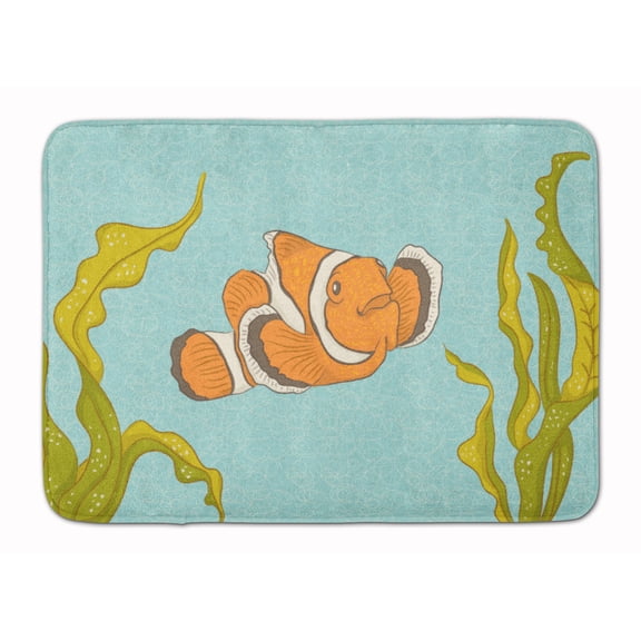 Clown Fish Machine Washable Memory Foam Mat