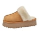 thumbnail image 3 of Zapatillas de felpa para mujer para uso exterior, botas de nieve integradas de piel para otoño e invierno, zapatillas de algodón con punta cerrada y forro polar de fondo grueso, 3 of 6