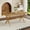Black + Wood + MDF+Metal, variant on Modern 71" Wood Dining Table, Light Wood Grain MDF Top with X-Shaped Metal Legs, Seats 6-8 People, for Kitchen & Dining Room