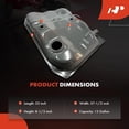 thumbnail image 4 of A-Premium Fuel Tank with O-Ring Compatible with Toyota Corolla & Geo Prizm, 13 Gallons, Gas, 1993 1994 1995 1996 1997, Replace# 77001-16190, 77001-12931, 4 of 8
