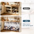 thumbnail image 3 of Halloween Pumpkins Cabinet Curtains 28"x51" Sink Skirt for Bathroom Kitchen, Fall Horror Scary Skull Eucalyptus Leaves Self Stick Adhesive Under Desk Covers Tall Laundry Cabinet Storage Organizer, 3 of 8