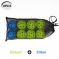 thumbnail image 2 of Koomade 8 Pack Pickleball Balls 40 Holes Indoor/Outdoor 6 Pack Green+2 Pack Blue, 2 of 8