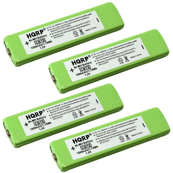 HQRP 4-Pack Gumstick Battery Works with Sony 1-528-231-11, D-777, D-E01, D-E888, D-E900, D-E905, D-E990, D-E999, D-EJ01, D-EJ825, D-EJ885, D-EJ915