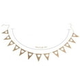 thumbnail image 3 of Duety 3M Vintage Hessian Bunting Burlap Banner White Love Heart for Wedding Party Birthday Decor (Hessian), 3 of 10