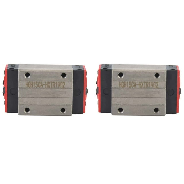 Daboolka 2 piezas HGH15CA mini guía de movimiento lineal bloque deslizante rodamiento bloques deslizantes de acero