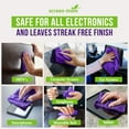 thumbnail image 4 of Screen Cleaner Purple Microfiber Cloths (4-Pack) - Microfiber Screens Cleaner Cloths, TV Cleaning Cloth for Electronic Cleaners, Laptop, Computer & Car Screens Cleaning Kit, TV Cleaners, 4 of 4