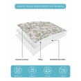 thumbnail image 5 of Farmhouse Sage Green Summer Quilt Set Queen Size, Soft Microfiber Quilted Bedding Set with 2 Pillow Shams, Vintage Flower Leaf Botanical Lightweight All Season Bedspread Coverlet for Bedroom 90"x96", 5 of 6