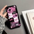 thumbnail image 2 of BO0257PINK-Black Angel Eye Frosted TPU Painting-None, 2 of 5
