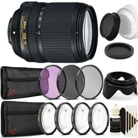 Nikon AF-S DX NIKKOR 18-140mm f/3.5-5.6G ED Vibration Reduction Zoom Lens with Auto Focus for Nikon D5200 D5100 D5600 with Accessory