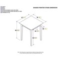 thumbnail image 4 of Atlantic Furniture Shaker Charger Printer Stand in Caramel, 4 of 4