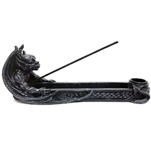 bellaa dragon incense stick holder burner medieval gothic gargoyle