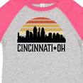 thumbnail image 4 of Inktastic Cincinnati Ohio Skyline Retro Boys or Girls Toddler T-Shirt, 4 of 5