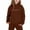 1-Brown1598, variant on WOYY Girls Outfits Letter Print Hoodie Sweatshirt Sweatpants Sweatsuit Children's Clothes Sets, Sizes 2-16