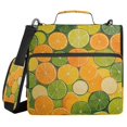 thumbnail image 2 of WOBOGO The Pattern Of Orange and Lime Slices Ring Binder Bag 1.5in Folder Organizer with Shoulder Strap for 13Inch Laptop and 500 Sheets of Paper, 2 of 8
