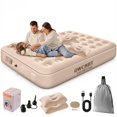 thumbnail image 1 of AWCBBT Colchon Inflables Matrimonial, Colch&oacute;n de Cama de Aire Suave con 2 Almohadas Hinchables, Incluye Bomba El&eacute;ctrica y Bolsa de Transporte Port&aacute;til, Cama Inflables, 1 of 7