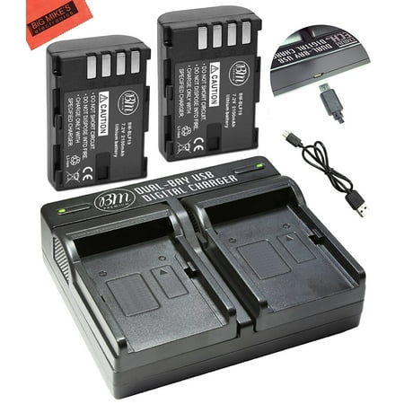 Caricabatteria Doppio Per Panasonic Lumix Con 2 Batterie DMW-BLF19 - 2000mAh - Foto 8