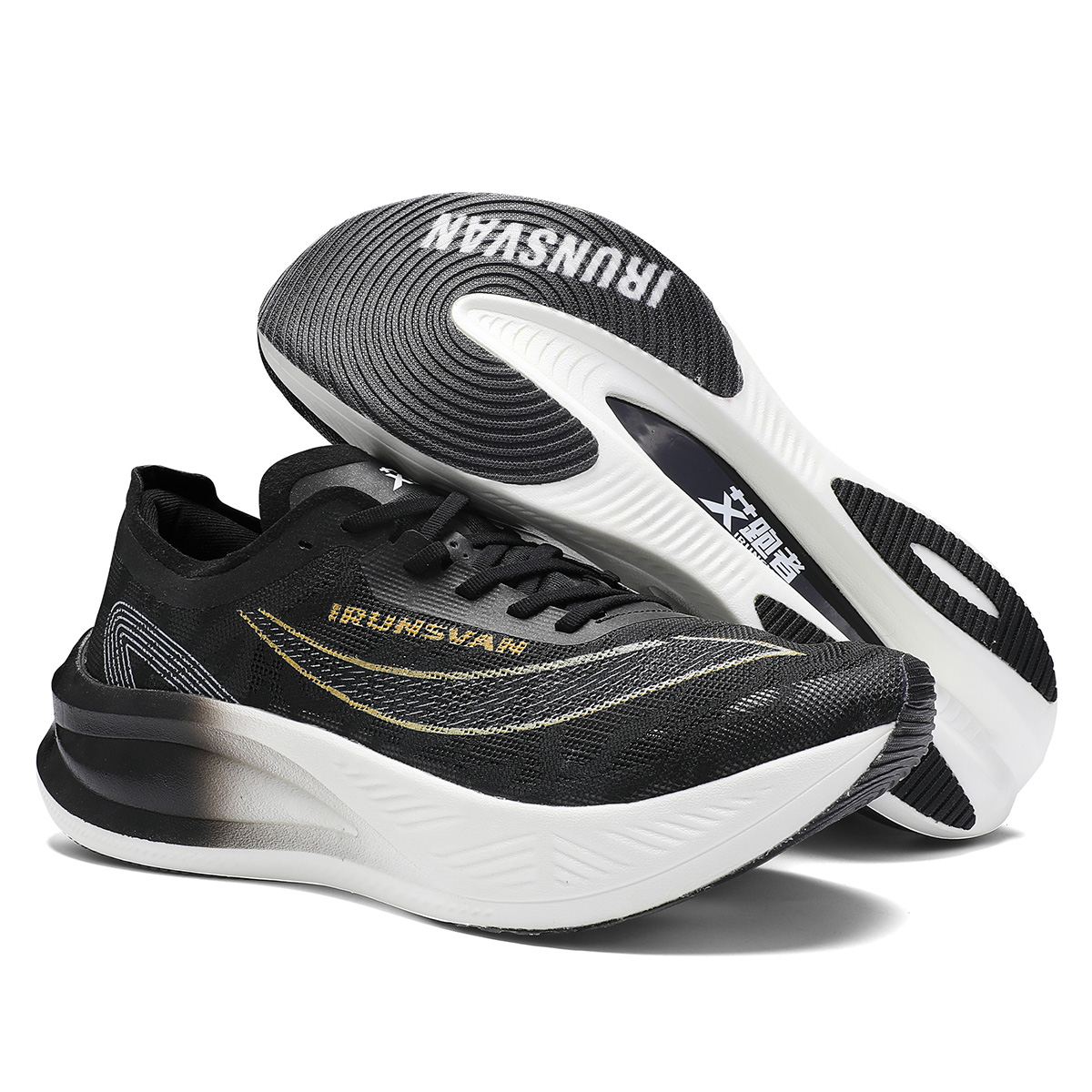 IRUNSVAN HEAT 1.0 NylonCarbon Plate Marathon Racing Shoes Running Shoes for Men Professional Stable Support Shock-relief Ultra-light Rebound Sneakers