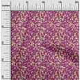 thumbnail image 2 of oneOone Cotton Poplin Purple Fabric Abstract Floral Sewing Material Print Fabric By The Yard 42 Inch Wide, 2 of 4