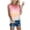 Wine Shirts, variant on CAIVO Tee Summer Shirt Casual Sleeveless Tops Crew Neck Women's Tie Dye Blouse Vacation Solid Color Back To School Dailywear