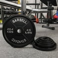 thumbnail image 5 of BalanceFrom Classic Cast Iron Weight Plates for Strength Training, 2-Inch, 10-Pound, Pair, 5 of 6