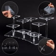 thumbnail image 4 of 1Set Acrylic Figures Display Risers 8-Tier Transparent Minifigures Organizer Arc-Shaped Organizer Holder for Models Display Risers for Cupcake Action Figures Perfume Collectibles Jewelry, 4 of 7