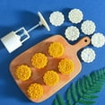 thumbnail image 5 of Blanco - Molde para pastel de luna con 4 sellos para galletas, molde para hornear para pastel de luna, molde para pastel de luna con fondant y galletas, 5 of 5
