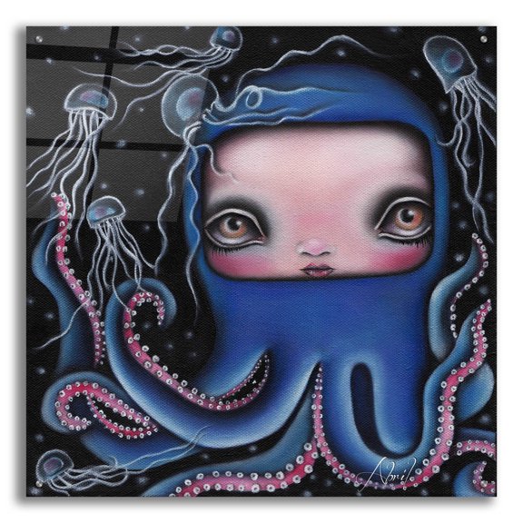 Epic Art 'Jolenta' by Abril Andrade, Acrylic Glass Wall Art, 36"x36"