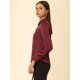 thumbnail image 4 of Camisa Casual de Negocios Allegra K de satén de manga Larga con Botones Y Cuello en Punta para Mujer L, 4 of 6