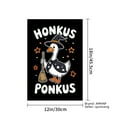 thumbnail image 4 of AMHNF Honkus Ponkus Witch Duck Linen Garden Flag for Halloween Home Outdoor Garden Yard Decor 12x18 inch, 4 of 5