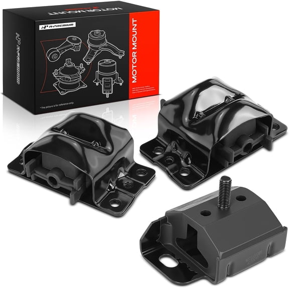 A-Premium 3PCS Engine Motor Mount and Transmission Mount Set Compatible with Chevrolet Camaro 1982-1992 5.0L & Pontiac Firebird 1988-1992 5.0L 5.7L Replace# 7201-1502 1258670