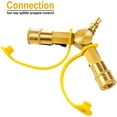thumbnail image 7 of 1/4" RV Propane Quick Connect Y Splitter Adapter with Shutoff Valve for RV Trailer and Quick Connect Propane Hose Connect to Motorhome Tabletop Grill, 2 Way 1/4 inch Quick Disconnect Kit, 7 of 7