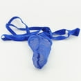 thumbnail image 3 of 's Pouch Sleeve G-String Open Thong Low Rise Ropa interior azul Colco Sexy de los hombres de moda de malla G-String bolsa de ropa interior breve tanga Bikini T-back Panty, 3 of 8