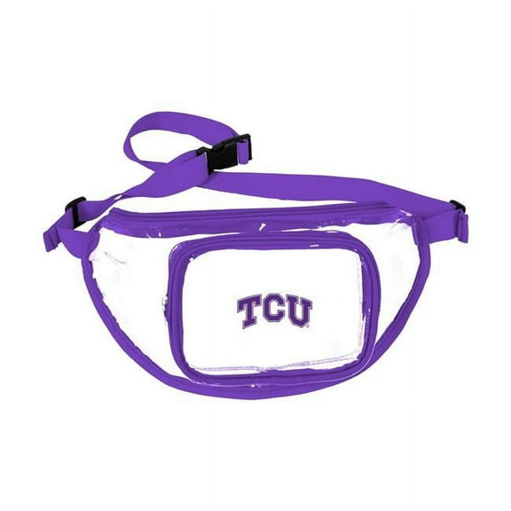 Logo Brands 215-881 TCU Clear Fanny Pack