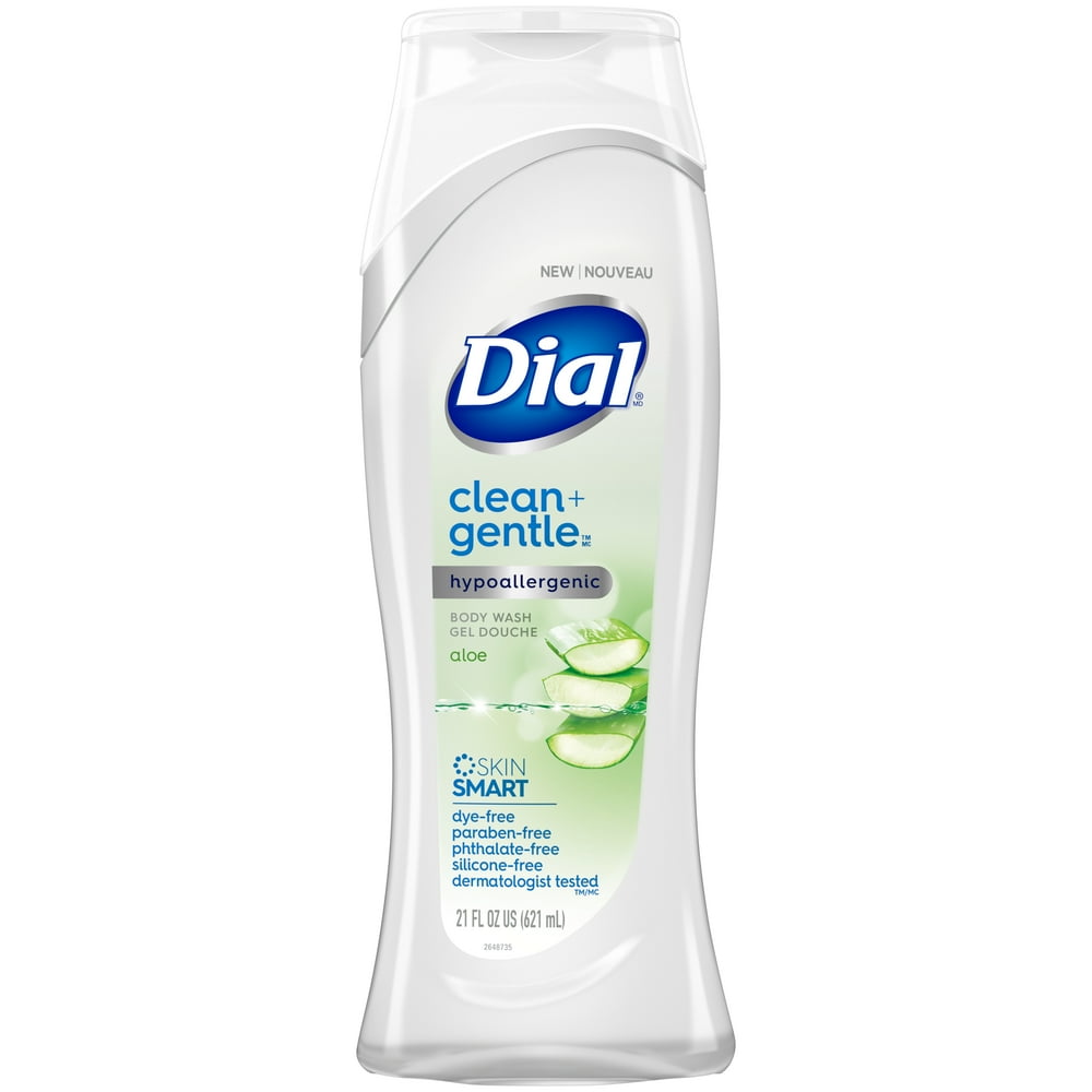 Dial Clean + Gentle Body Wash, Aloe, 21 fl oz