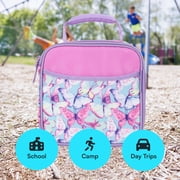 Arctic Zone Lunch Box Combo with Thermal Insulation, Watercolor Butterflies