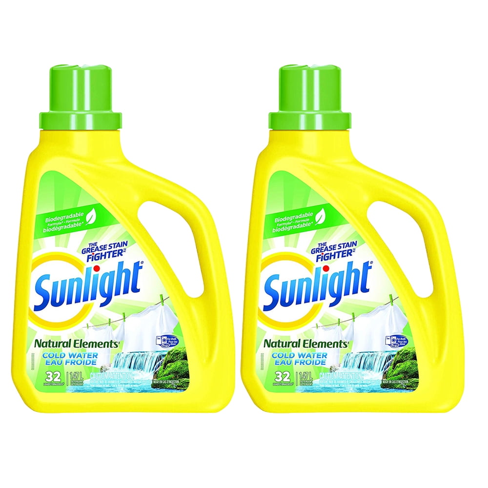 Sunlight 1.47L, Natural Elements Liquid Laundry Detergent, Coldwater