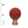 thumbnail image 3 of Royal Designs, Inc. Ceramic Sphere Lamp Finial for Lamp Shade, F-5057RD-2, Red, Pack of 2, 3 of 4