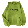 thumbnail image 1 of KIHOUT Spring Winter Womens Tops Fashion Classic Solid Color Long Sleeve Hooded Pocket Tops Sweatshirts, 1 of 4