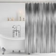 thumbnail image 2 of Polyester Fabric Grey Shower Curtain, Modern Abstract Art Ombre Striped Waterproof Bathtub Curtain Bathroom Decor Set with Hooks 72 x 84 Inches, 2 of 6