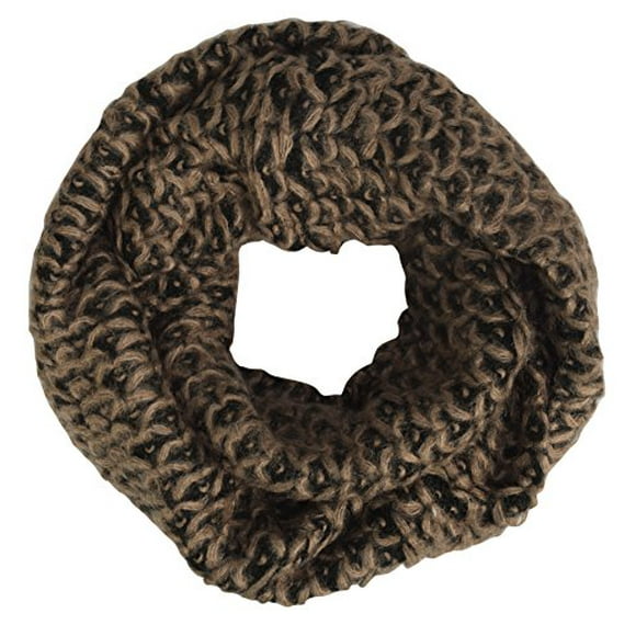 Peach Couture Chevron Design Hand Knit Multicolor Thick Chunky Versatile Infinity Loop Scarves