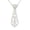Silver, variant on AYYUFE Necklace Necktie Shape Rhinestone Inlaid Tie Hollow Out Chain Necklace